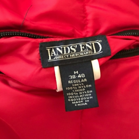 LANDS END goose down puff jacket - Picture 3 of 3